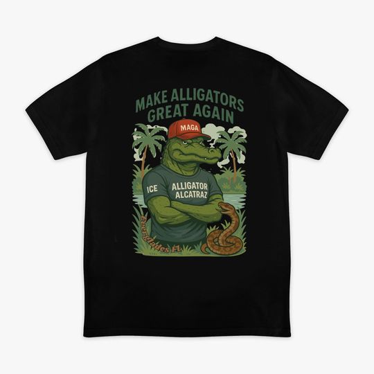 Discover Alligator Alcatraz Ring Spun shirts