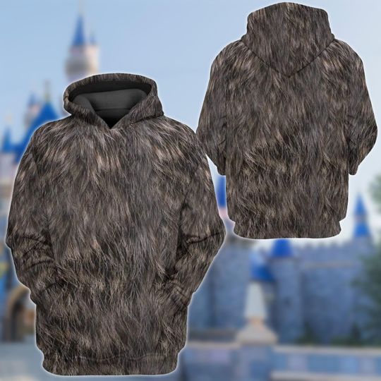 Discover Sloth Animal Inspired Halloween Costume Hoodie, Sloth Animal Cosplay Costume 3D Sweatshirt, 3D Halloween Party Outfit, All Over Print Hoodie