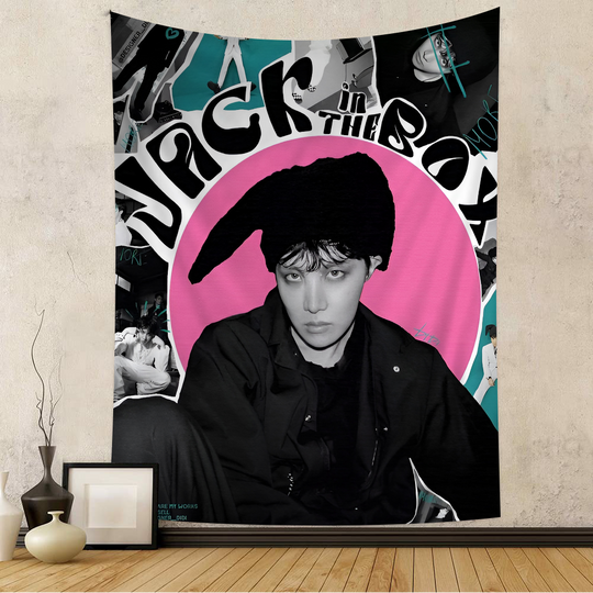 Discover J-Hope -Arson Kpop Printed Large Wall Tapestry