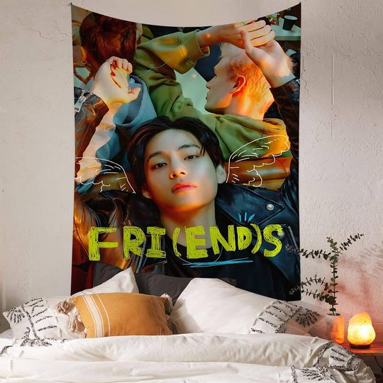 Discover Kpop Kim Tae Hyung V Layover Anime Tapestry