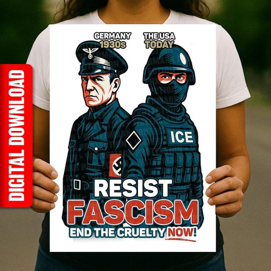 Discover Resist Fascism Protest Sign