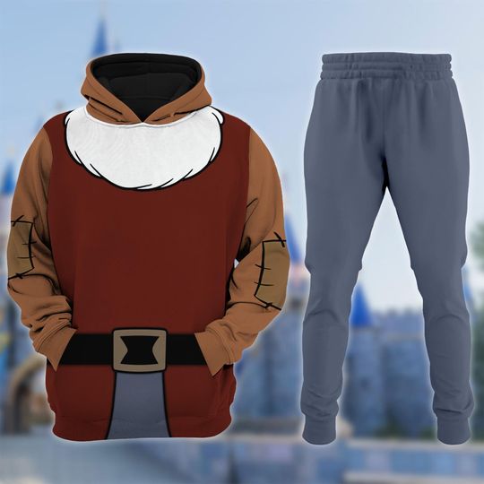 Discover Snoww Whitee and Seven Dwarfs Costume Cosplay 3D Hoodie Jogger