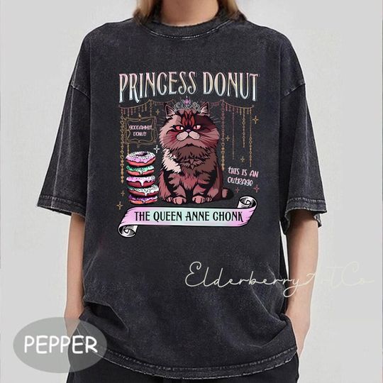 Discover Princess Donut Mineral Wash Shirt, Dungeon Crawler Carl Tee