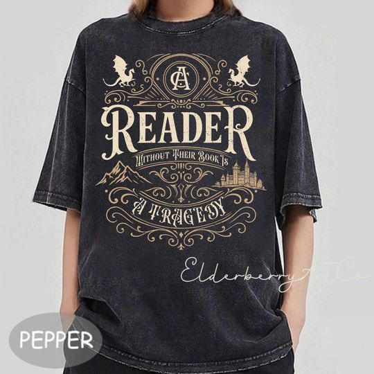 Discover Reader Without Their Book Is A Mineral Wash Shirt, Funny Book Lover Tee