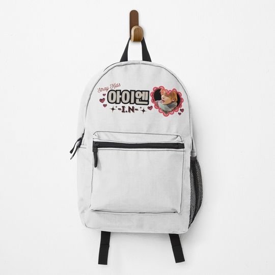 Discover I.N. Stray Kids Illustration Kpop Collage Art Banner Backpack