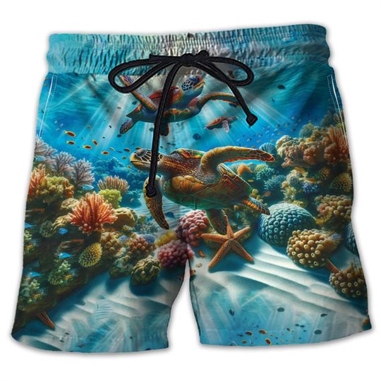 Discover Animal Turtle 3D Printed Short