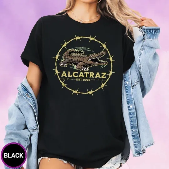 Discover Alligator Alcatraz Escape T-Shirt, Funny Florida Everglades Prison Tee