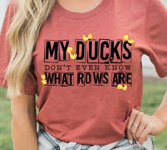 Discover Ducks in a row shirts | Funny duck shirt