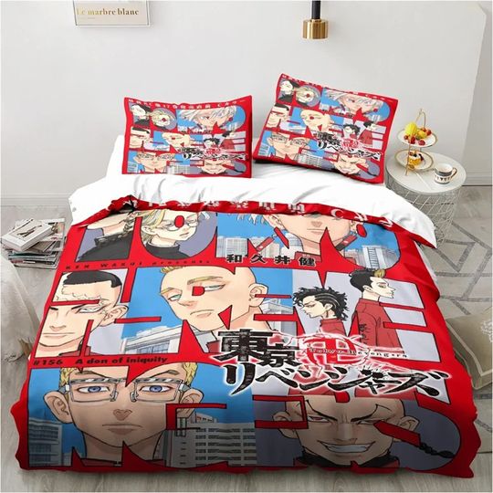 Discover Anime TKO Revens Ryuguuji Ken Sano Manjiro Duvet Cover Cartoon Bedding Sets