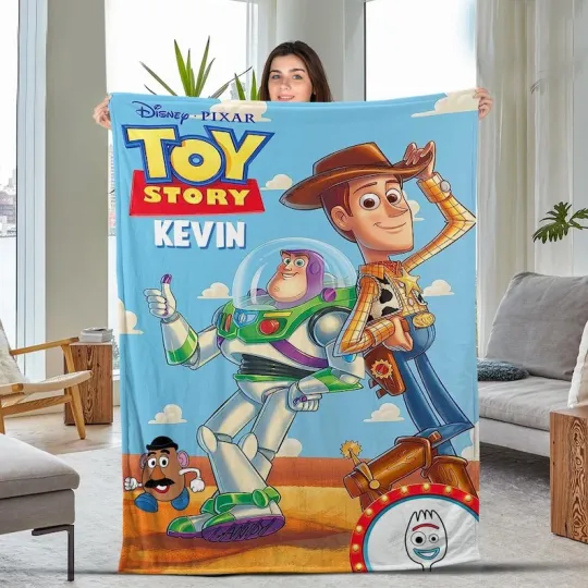 Discover Personalized toy stories &Sheriff Woodyy Rach For The Sky Gift For Fan Blanket