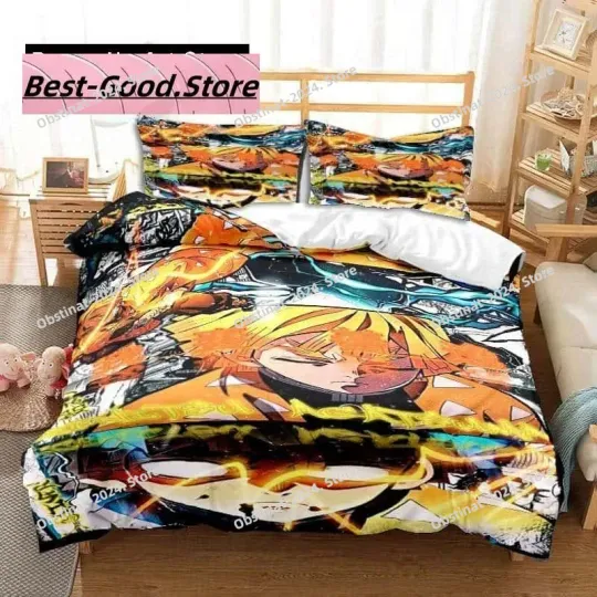 Discover 3D Anime Agatsuma zenittsu demon Bedding Set