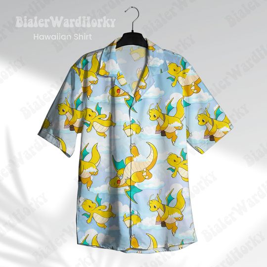 Discover Hawaiian Summer Cute Cartoon Printed Hawaiian Shirt