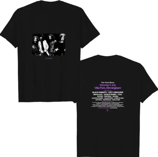 Discover Black Sabbath Back To The Beginning 2025 Tour T Shirt