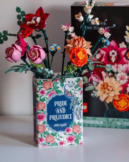 Discover Book Vase Pride and Prejudice | Decorative Literary Vase for Book Lovers