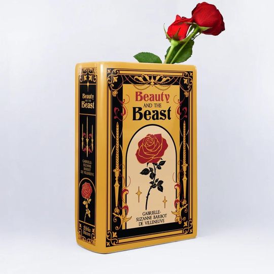 Discover Beautyy and The Beastt Ceramic Book Vase - Home Decor Gifts