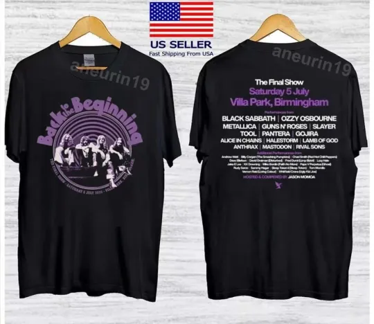 Discover Black Sabbath Back To The Beginning In Birmingham On July 5 2025 T-Shirt