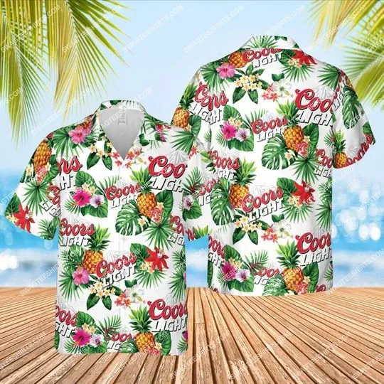 Discover CCOORS Light Beer Flower Tropical All Over Print Hawaiian Shirt