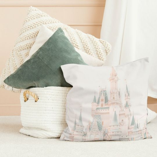 Discover Disneyyy Castle Pillow Cover, Disneyyy Home Decor, Nursery Decoration