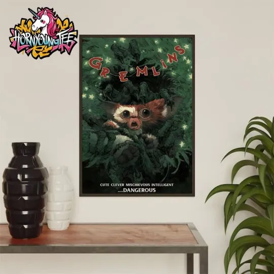 Discover Gremlins 2 Movie Cute Clever Mischievous Poster Home Decor Canvas