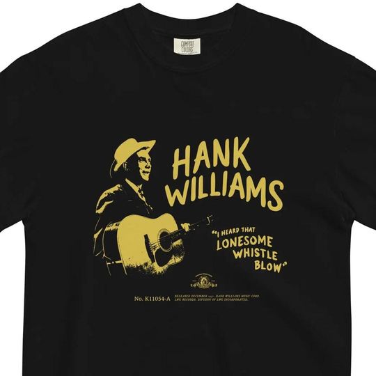 Discover Hank Williams "Lonesome Whistle" T-Shirt