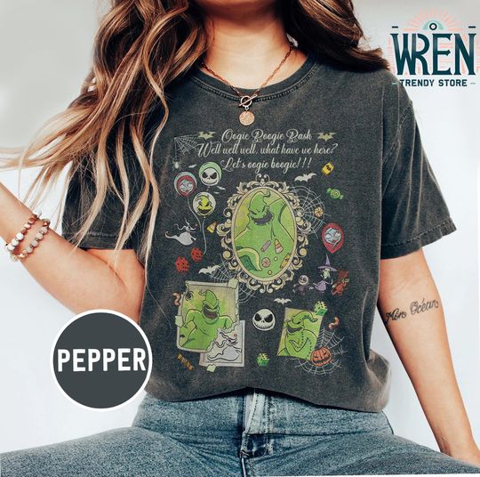 Discover Coquette Bow Boogieman Shirt, Halloween Boogie T-Shirt, The Nightmaree Beforee Shirt
