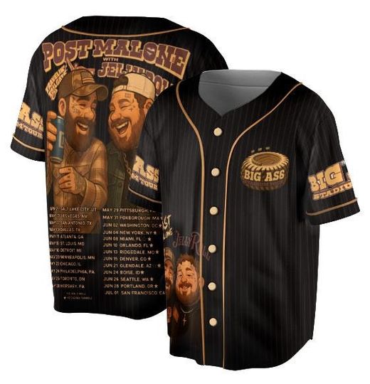 Discover Jelly Roll Posty Concert Baseball Jersey, Youth/ Toddler Jersey, Jelly Roll Jersey