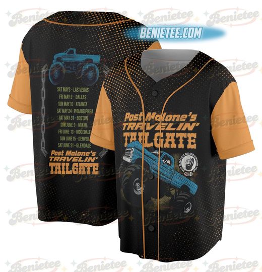Discover Vintage Post Malone Baseball Jersey, Malone Rap Music Jersey, Posty Rapper Shirt
