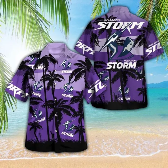Discover Melbourne Storm 3D Gift Summer Hawaiian Shirt  Music Hawaiian