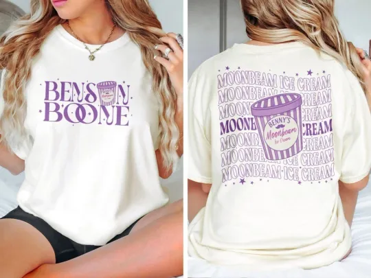 Discover Benson Boone Moonbeam Ice Cream Shirt , America Heart Tour shirt, Tour Album