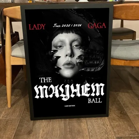 Discover Ld ga The Mayhem Ball Tour 2025-2026 Live Nation Gothic Poster