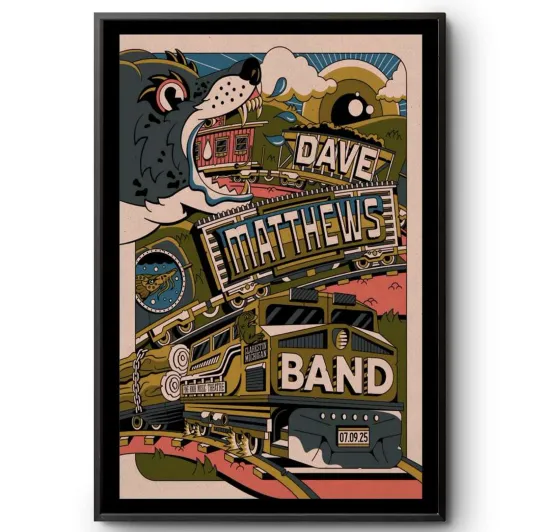 Discover Dave Matthews Band July 9 2025 Clarkston, MI Tour Poster