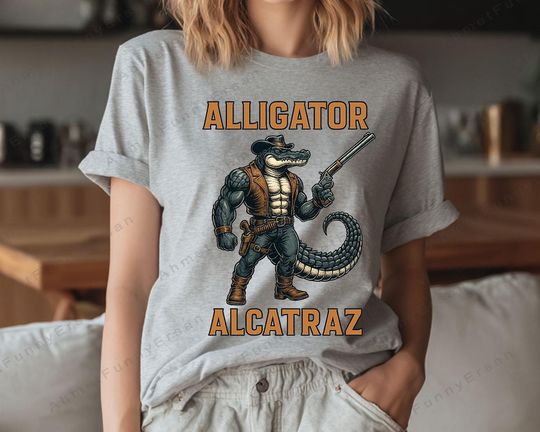 Discover Cowboy Alligator Tshirt, Western Style Crafts