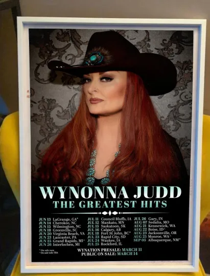 Discover Wynonna Judd The Greatest Hits Tour 2025 Poster