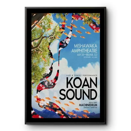 Discover Koan Sound Koan Sound Concert Poster 2025 Concert Poster Tour Music Wall Art