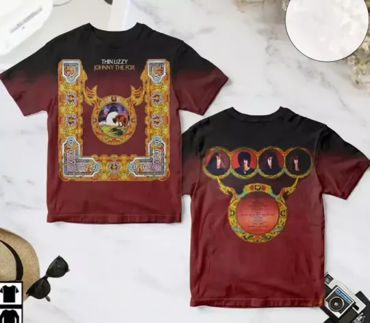 Discover Thin Lizzy Johnny The Fox Cover AOP All size Gift fans 3D T-shirt