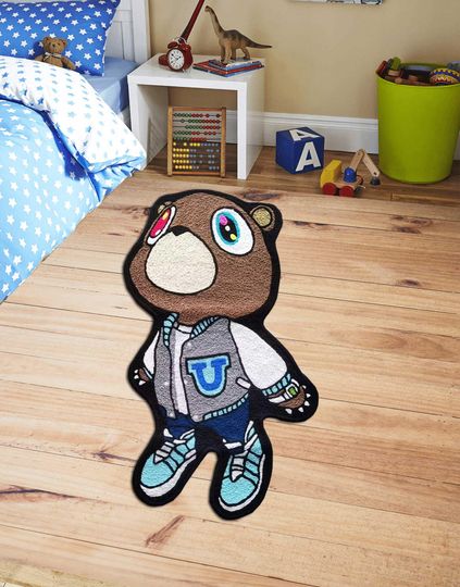 Discover Kanye West Dropout bear rug,Graduation Bear rug,Music Inspired Album CD Rug, bear rug,Graduation gift