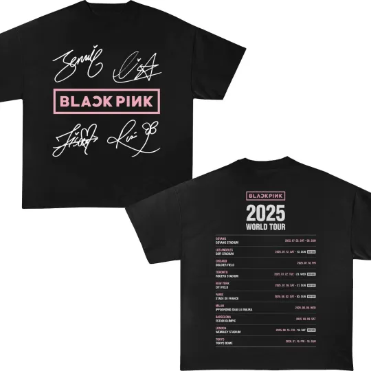 Discover Comfort Colors® 2025 World Tour T-Shirt, Music Concert Tee Concert Kpop Fan Tee