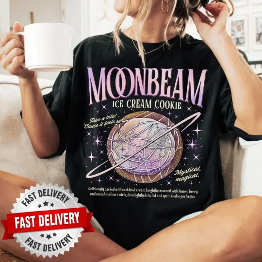 Discover Moonbeam Ice Cream Cookie Music Tour 2025 American T-Shirt