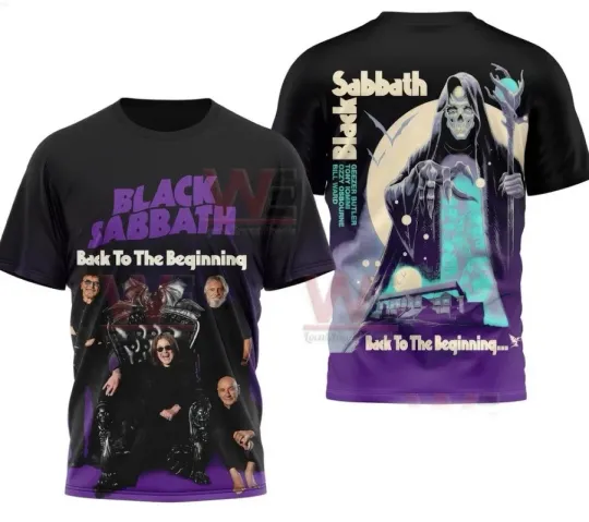 Discover Black Sabbath Back To The Beginning Unisex AOP 3D T-Shirt Unisex