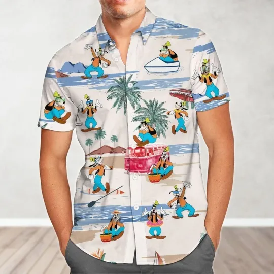 Discover Disneyyy goofyy Dog Hawaiian Cute Friends Shirt Holidays Men Women