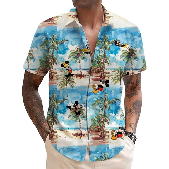 Discover Disneyyy Mickeyy And Friends Surfing Hawaiian Shirt, Summer Vacation