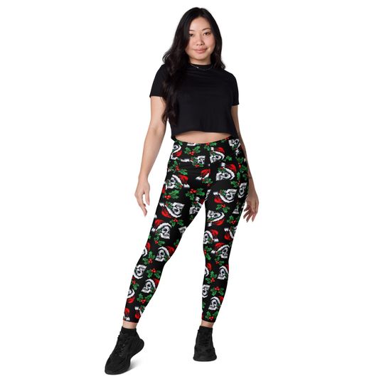 Discover Santa Skull Leggings: A Spooky Twist on Holiday Cheer