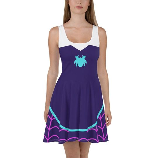 Discover Spidery Ghost Skater Dress