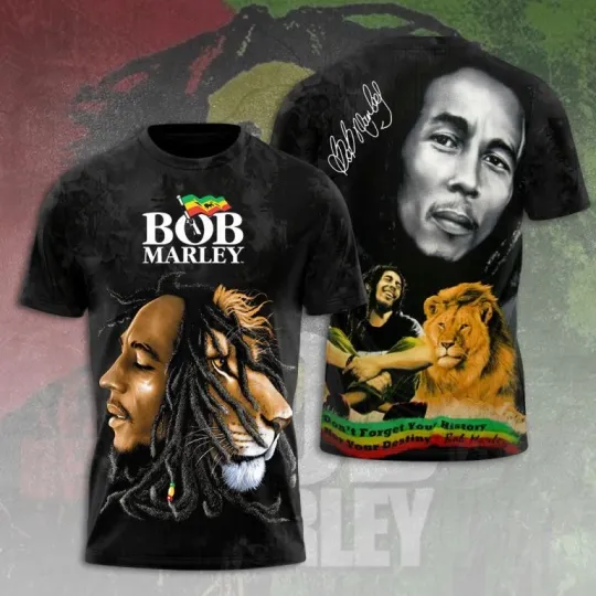 Discover Bob Marley 3D Unisex T-shirt, The Memories 90s Rap Tee gift for fan