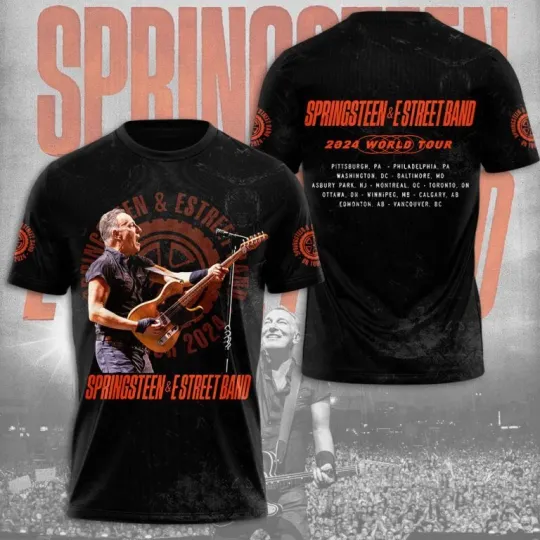 Discover Bruce Springsteen 3D Tour 2025 The Last Show Tour 2025 Unisex T-Shirt