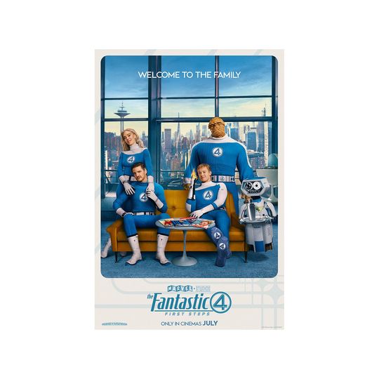 Discover The Fantastic Four: First Steps Movie Poster, 2025 Movie Poster, The Fantastic Four Poster