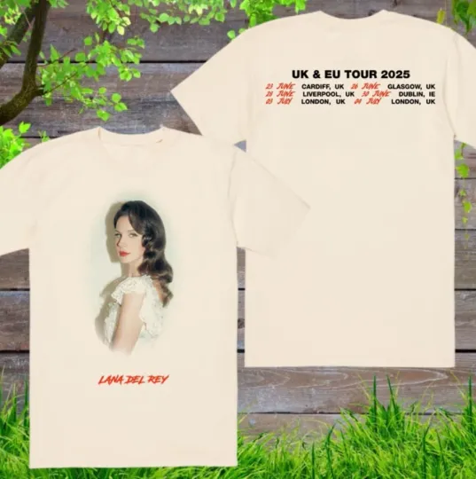 Discover Lana Del Rey 2025 Tour UK & EU T-shirt, size S-5XL
