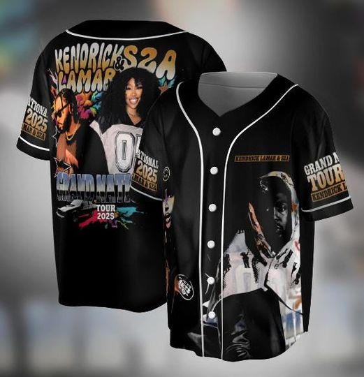 Discover Kendrick Lamar And SZA Music Tour Baseball Jersey