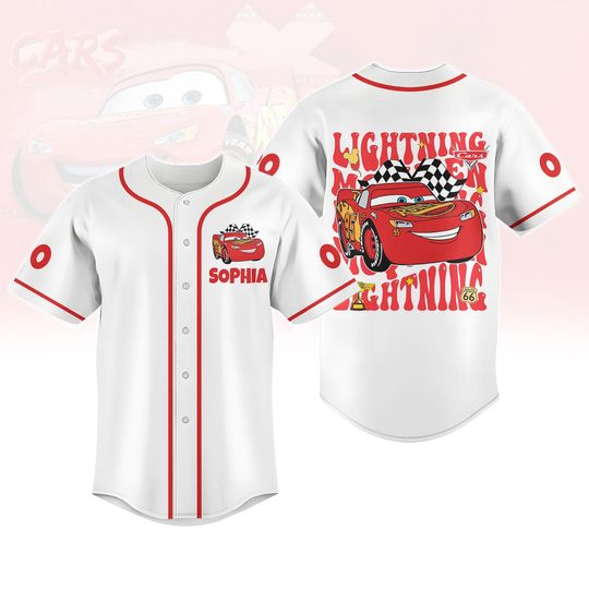 Discover Vintage Lightningg McQueenn Baseball Jersey, Radiator Springs Jersey Shirt