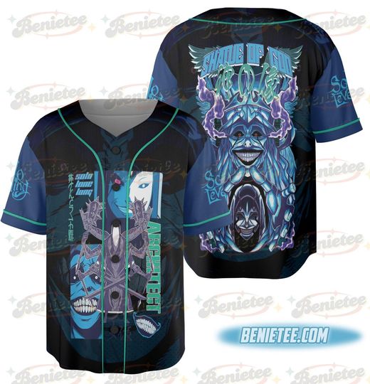 Discover Statue of God Solo Leveling Streetwear Baseball Jersey